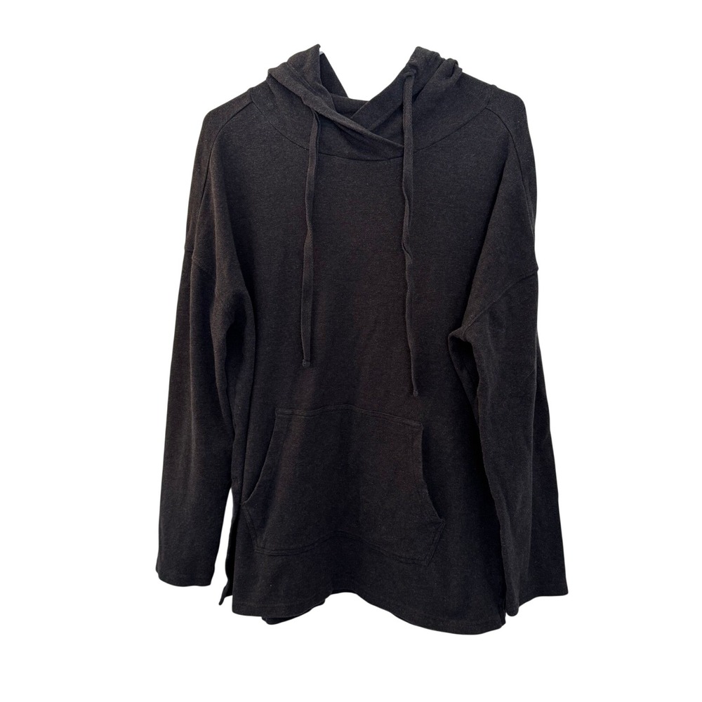 Pact Mens Organic Cotton Hoodie Charcoal‎ Grey Heather Kangaroo Pocket Medium